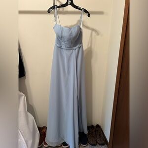 size 6. Sky Blue. Revelry bridesmaid dress.